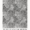 William Morris Monokrom Mönster Poster