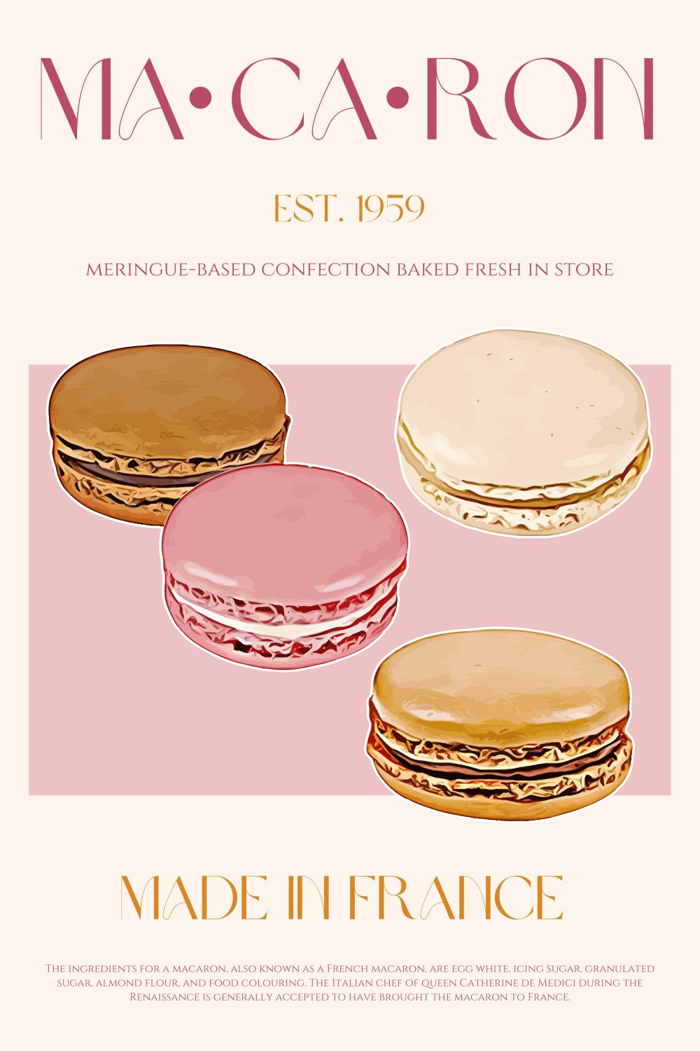 Macaron Poster