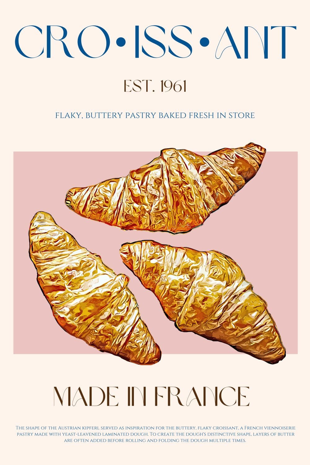 Croissant Poster