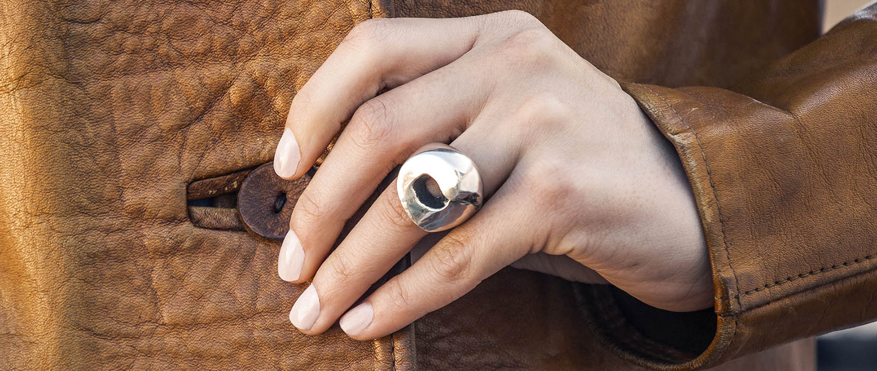 Silver ring by danish jewelry designer Poul Havgaard
