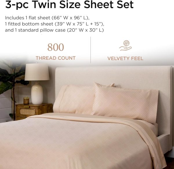 Threadmill Luxury 800 Thread Count 100% Cotton Sheets - Image 156