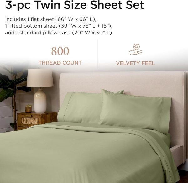 Threadmill Luxury 800 Thread Count 100% Cotton Sheets - Image 171