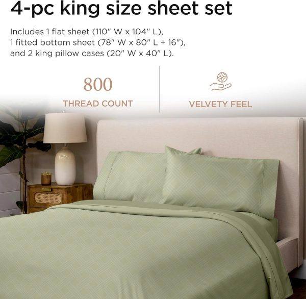 Threadmill Luxury 800 Thread Count 100% Cotton Sheets - Image 59