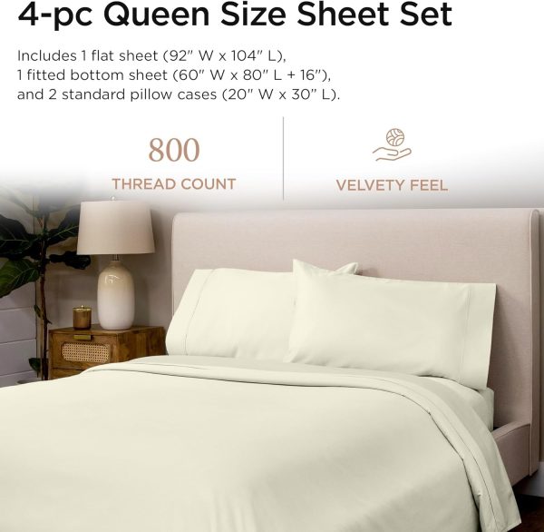 Threadmill Luxury 800 Thread Count 100% Cotton Sheets - Image 114