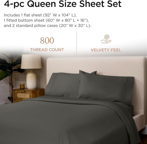 Threadmill Luxury 800 Thread Count 100% Cotton Sheets - Image 176