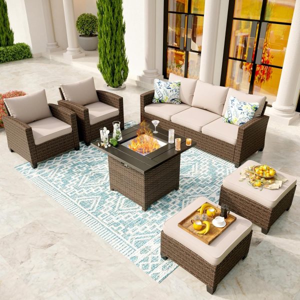 SUNSHINE VALLEY Patio Conversation Set Outdoor Furniture - Image 26