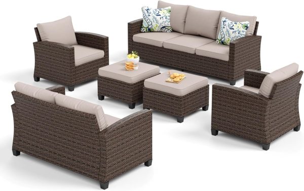 SUNSHINE VALLEY Patio Conversation Set Outdoor Furniture - Image 77