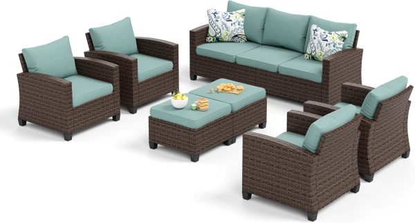 SUNSHINE VALLEY Patio Conversation Set Outdoor Furniture - Image 53