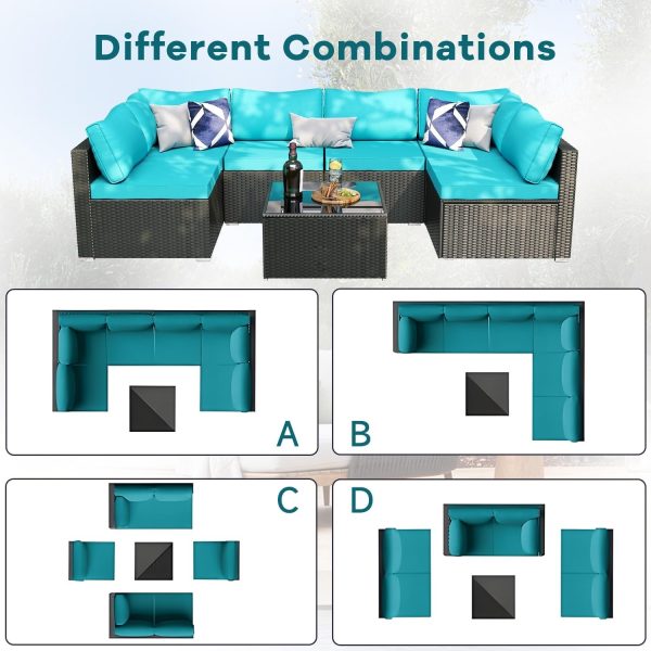 7 Pieces Patio Furniture Set - Image 2