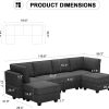Belffin U Shaped Sofa Modular Couch - Image 2