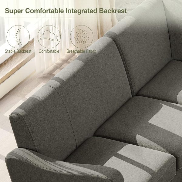 Belffin Fabric L Shaped Sofa - Image 6