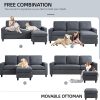Shintenchi 79 Inch Convertible Sectional Sofa Couch - Image 6