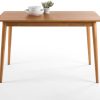 ZINUS Jen 47 Inch Dining Table, Solid Wood Kitchen Desk, Easy Assembly, Natural Brown - Image 4