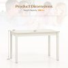 Giantex Dining Table for 4 People, 48” x 29” Kitchen Table with Wood Legs, Rectangular Dinner Table for Small Space, Apartment, Living Room - Image 3