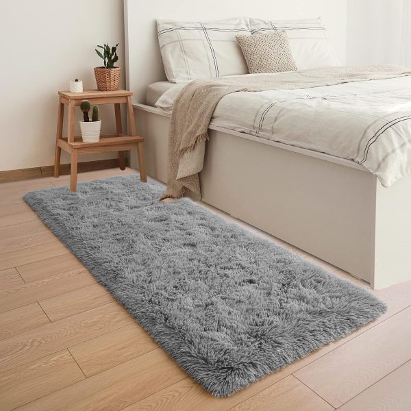 YJ.GWL Fluffy Runner Rugs for Bedroom Living Room Soft Shag - Image 7