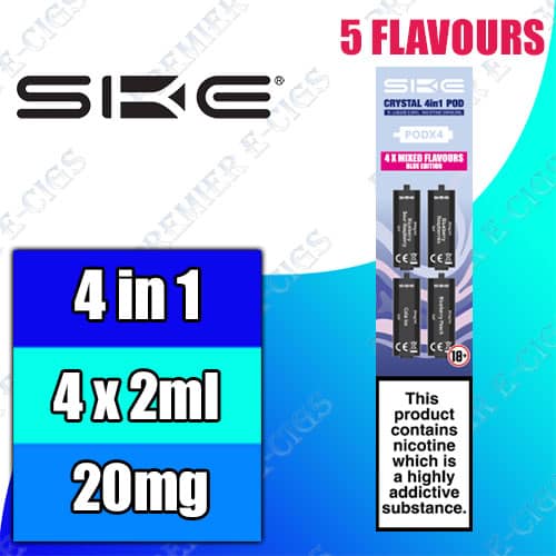 SKE Crystal 4 in 1 Replacement Pods
