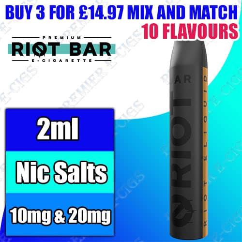 Riot Bar Nic Salts