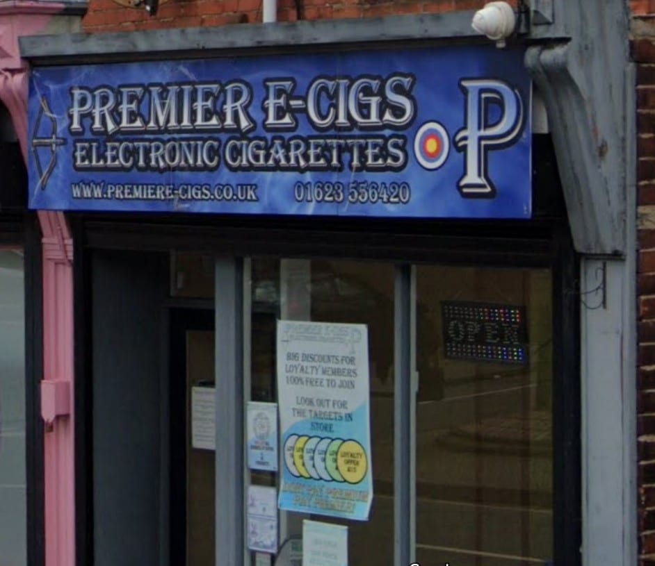 Premier E-cigs, Stanton Hill,