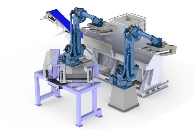 Rendering of Pallet Dismantling Machine