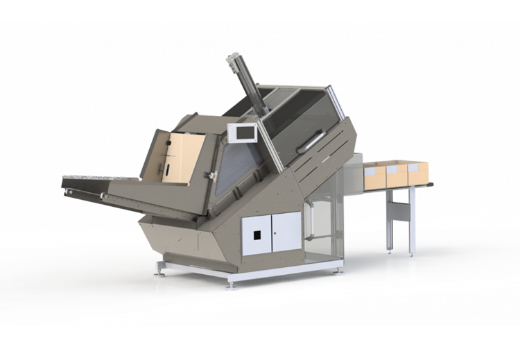 5K-750px Rendering of Tray Erector Model 5K Machine