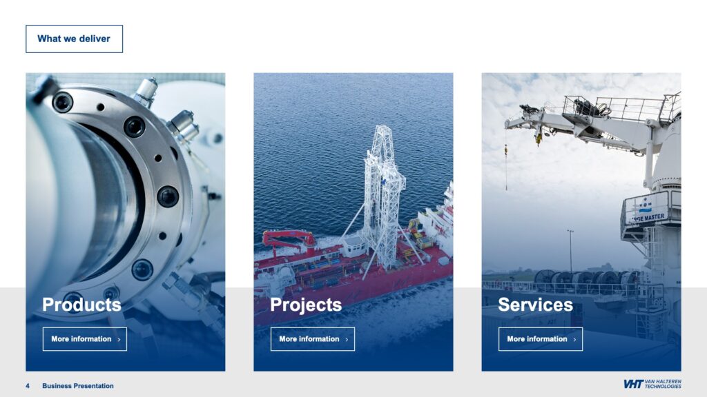 Van Halteren Technologies Dia/Slide Powerpoint Presentatie
