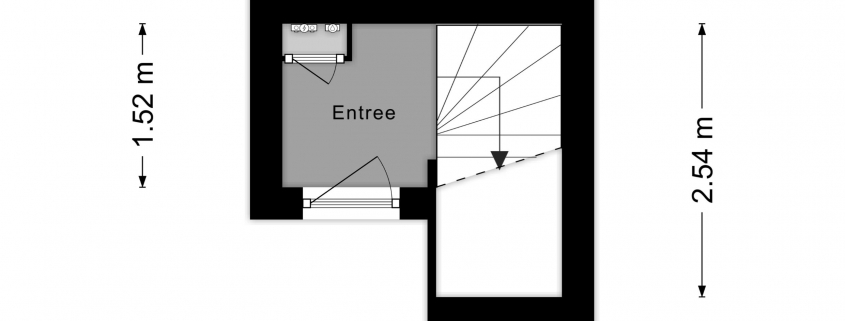 plattegrond 1e verdieping dakterras