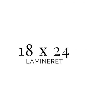18x24 Lamineret