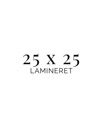 25x25 Lamineret