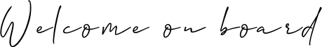 Welcome-on-board