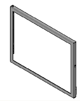 Türrahmen Vorne Außen Schwarz Für Hoover Waschmaschine - Originalersatz