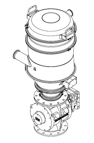 PIAB vacuum conveyor piflow with rotary valve