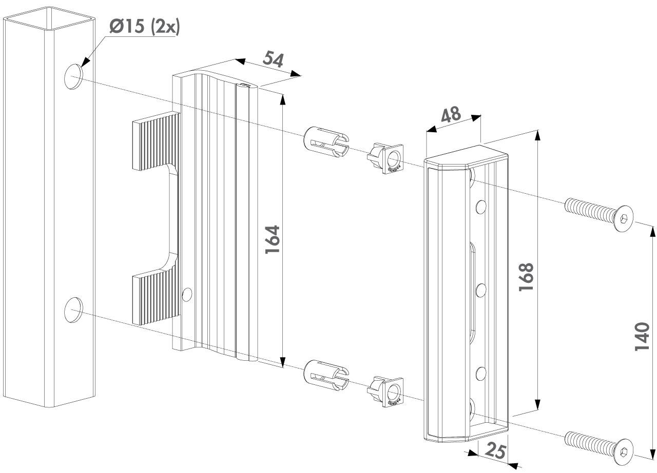 Locinox anslag SAKL6005QF2 Mosgrøn - Billede 2