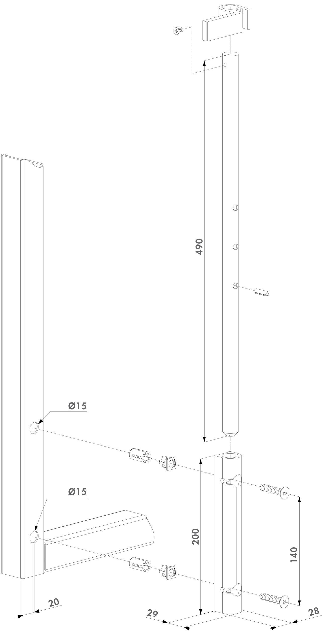 VSF-K-7016QF1BL VARMGALVANISERET SKUDRIGLE LOCINOX - Billede 2