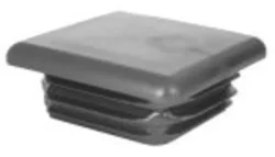 Plastprop til firkantrør 60x60, 5,0-6,5 mm - Sort