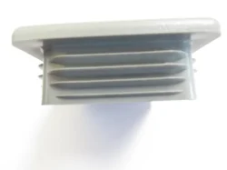 Plastprop til firkantrør 80x80, 2,9-5,0 mm - Grå