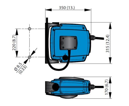 Cable Reel C20 Data for vertical movement. 9pol, Max 50V/2A. - Image 2