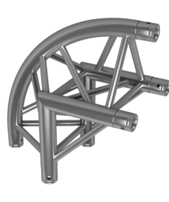 TAF truss triangle FT33, 2-way 90° corner, apex out, round