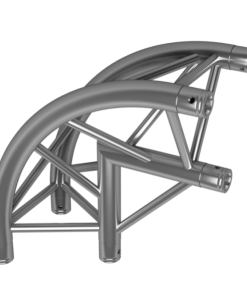 TAF truss triangle FT33, 2-way 90° corner, apex in, round