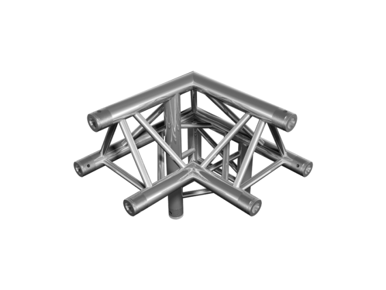 TAF truss triangle FT33, 3-way 90° corner, apex up right