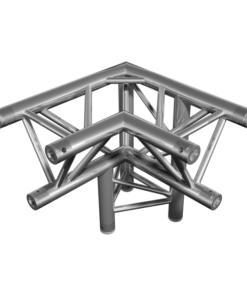 TAF truss triangle FT33, 3-way 90° corner, apex down right