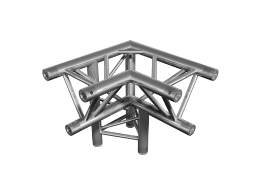 TAF truss triangle FT33, 3-way 90° corner, apex down left