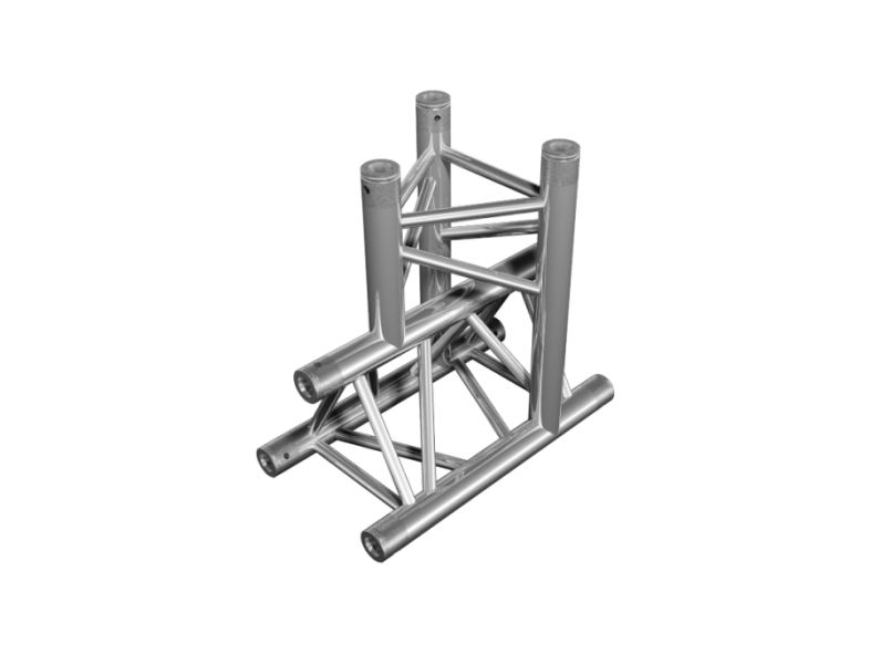 TAF truss triangle FT33, 3-way vertical T-junction, apex down