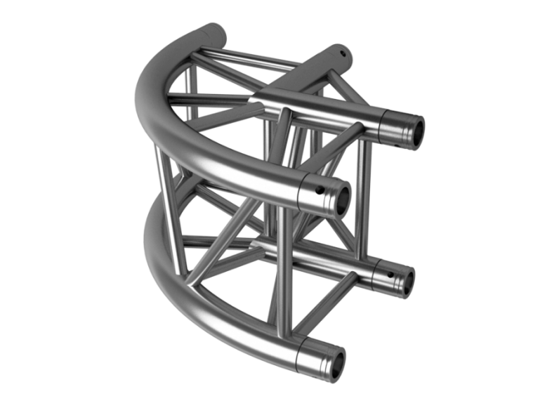 TAF truss box FT34, 2-way 90° corner rounded (50x2mm)