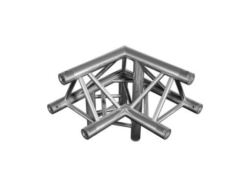 TAF truss triangle HT33, 3-way 90° corner, apex up left