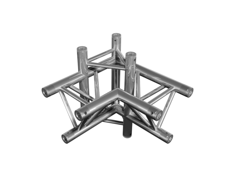 TAF truss triangle HT33, 4-way 90° corner, right