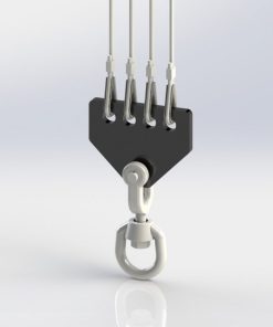 Swivel clew 4/1 250 kg
