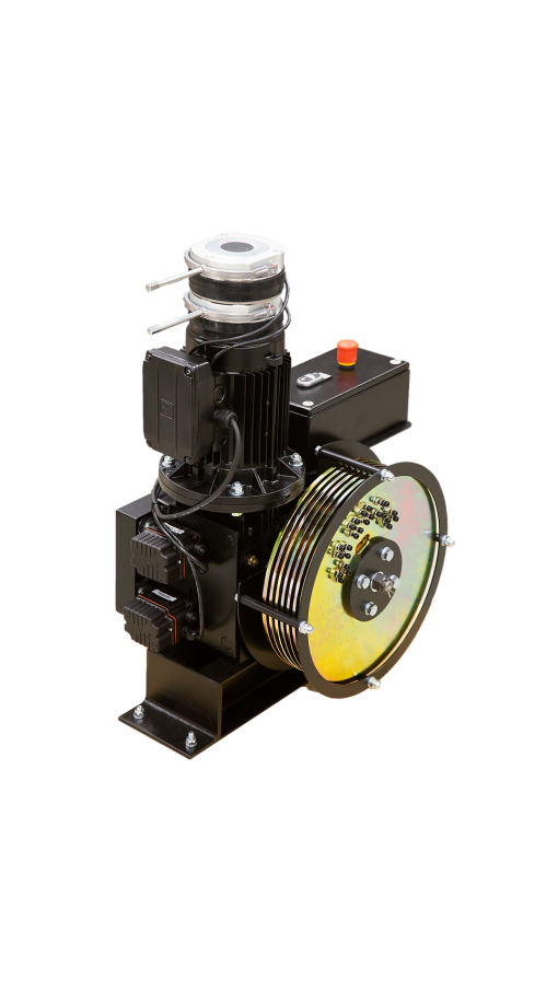 FlexPile electric winch 250kg SWL 3-6 lines, double brake, rope keeps