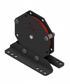 Pulley 1-way 300kg, complete with brackets (Ø125/150mm)