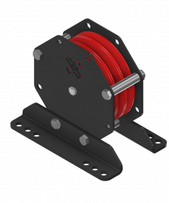 Pulley 3-way 300kg, complete with brackets (Ø125/150mm)