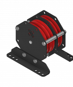Pulley 5-way 300kg, complete with brackets (Ø125/150mm)